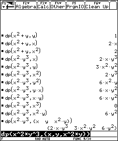 partial derivatives calculus made easy ti89